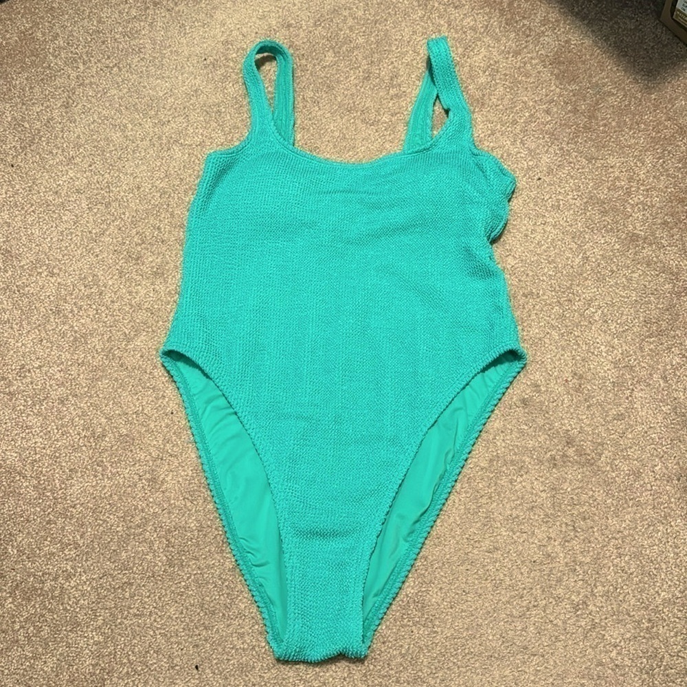 Xhillaration one piece swim suit green size L